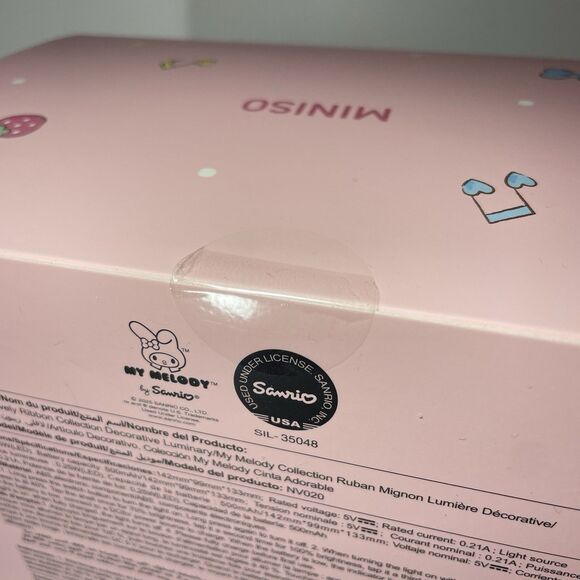 My Melody Decorative LED Luminary Lamp USB-C Sanrio MINISO Ribbon Light NEW - Picture 5 of 5